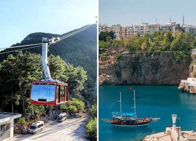 Antalya City Tour with Waterfalls Boat Trip and Cable Car